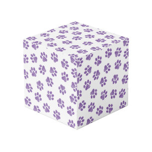 Doodle Paws, Dog Paws, Purple Paws Cube