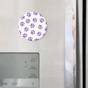 Doodle Paws, Dog Paws, Purple Paws Magnet