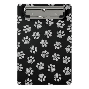 Doodle Paws, Dog Paws, White Paws Mini Clipboard
