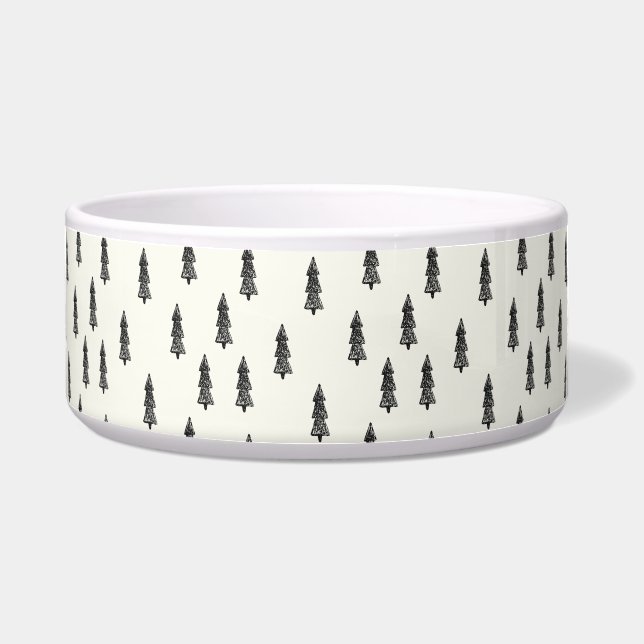 Doodle Pine Forest⎢ Pet Bowl (Front)