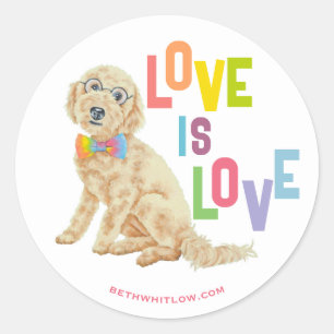 Doodle Pride Classic Round Sticker