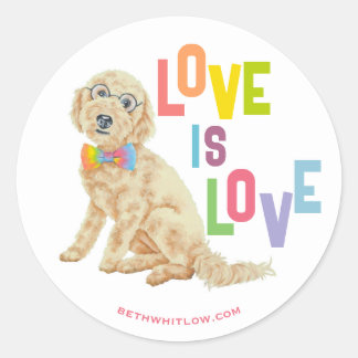 Doodle Pride Classic Round Sticker