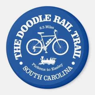 Doodle Rail Trail (cycling) Magnet
