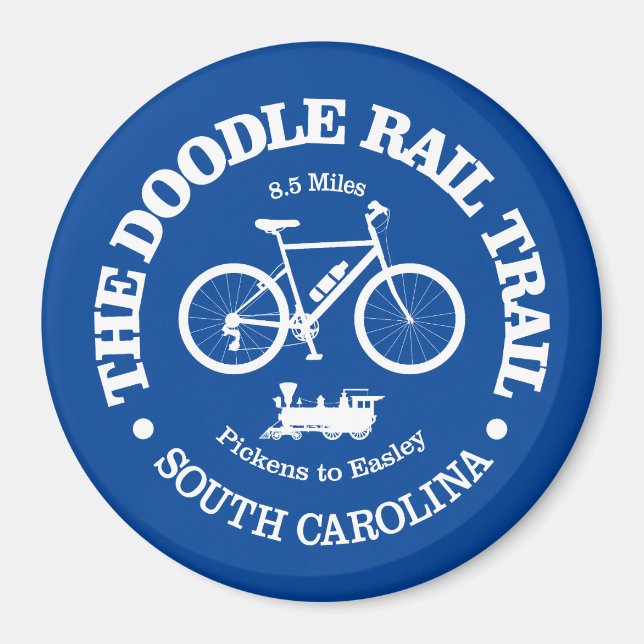 Doodle Rail Trail (cycling) Magnet (Front)