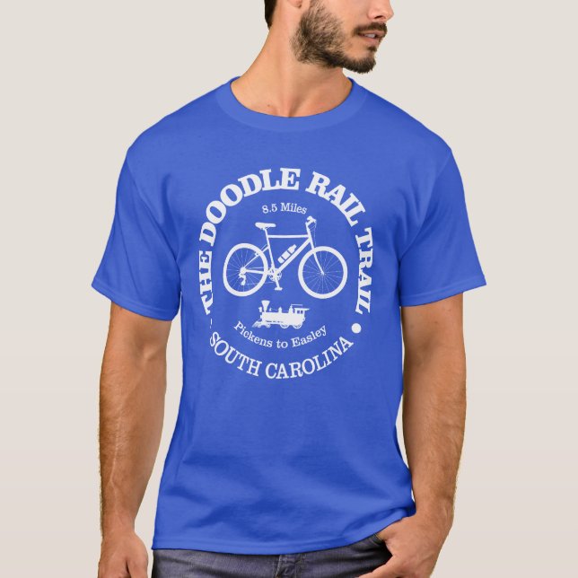 Doodle Rail Trail (cycling) T-Shirt (Front)
