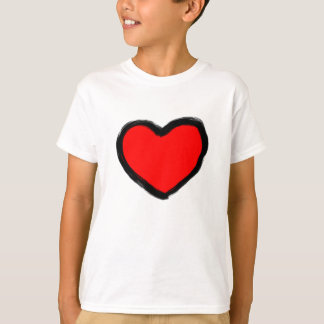 Doodle Red Heart T-Shirt