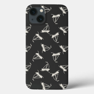 Doodle Sailboat Pattern iPhone 13 Case