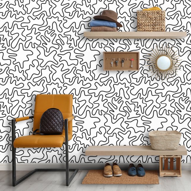 Doodle Shapes Black Wallpaper (Creator Uploaded)