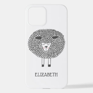 Doodle Sheep Personalised iPhone 12 Case