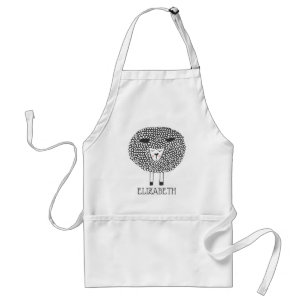 Doodle Sheep Personalised Standard Apron