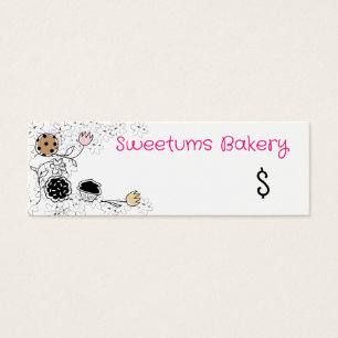 doodle sketch bakery sweets flowers gift tags