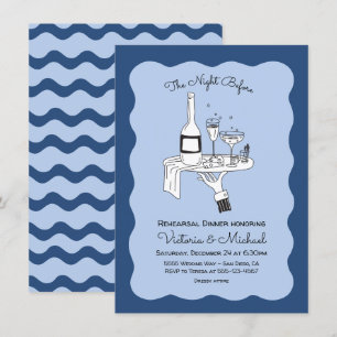 Doodle Sketch Funky Rehearsal Dinner Invitation