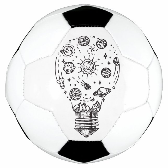 Doodle Solar System in Bulb Football (Front)