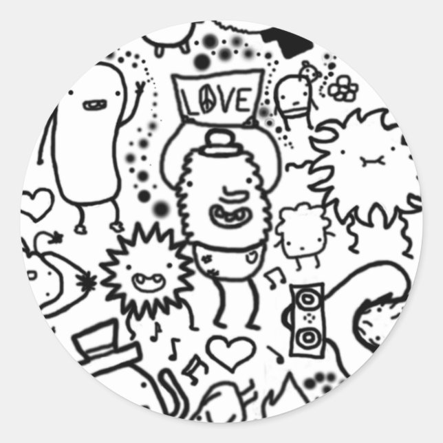Doodle Sticker (Front)