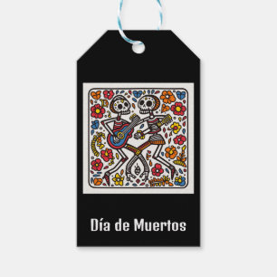 💀 doodle style Día de Muertos Gift Tags
