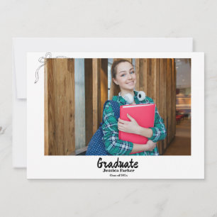 Doodle Style Hand drawn Graduation Invitation