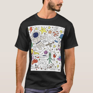 Doodle style, space theme illustration. T-Shirt