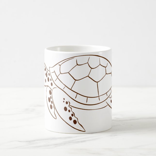 Doodle Turtle Coffee Mug (Center)