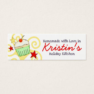 doodle watercolor cupcake Christmas holiday gif...
