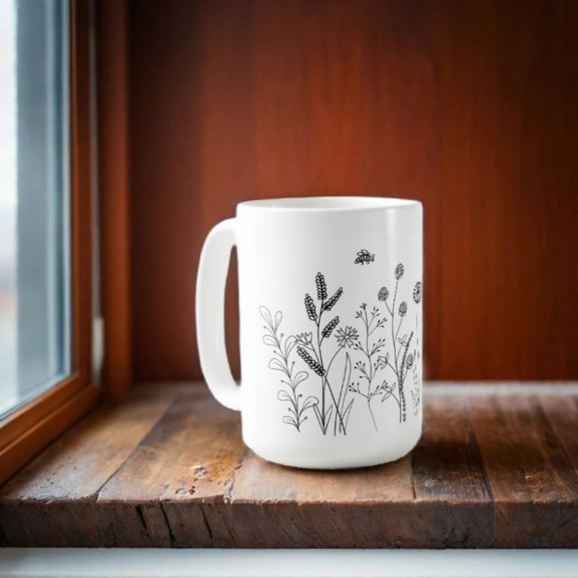 Doodle Wild Plants Mug  (Creator Uploaded)