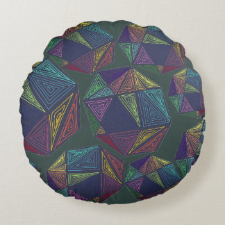 Doodled Green Throw Pillow