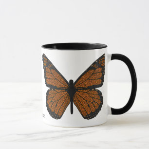 Doodled Monarch Mug