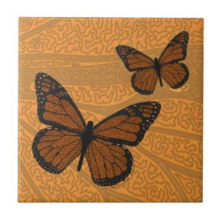 Doodled Monarch Tile