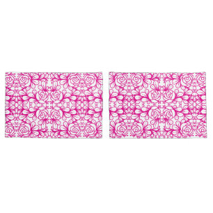 Doodleroses pink pillowcase
