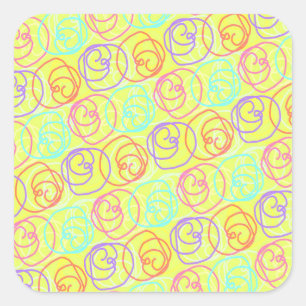 Doodles 2011 square sticker