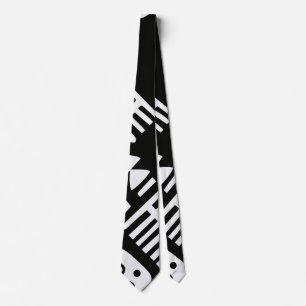 Doodles Abstract Modern Shapes Tie