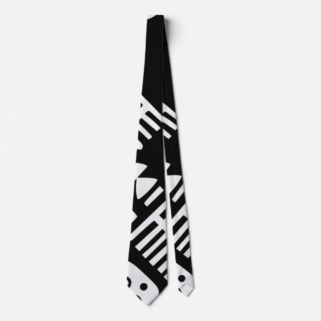 Doodles Abstract Modern Shapes Tie (Front)