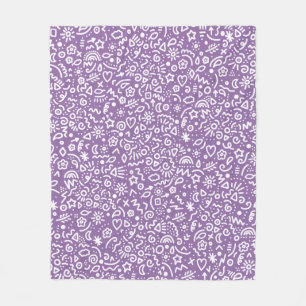 Doodles! Amethyst Orchid Purple  Blanket