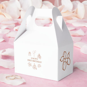 Doodles Circus First Birthday Party Favour Box