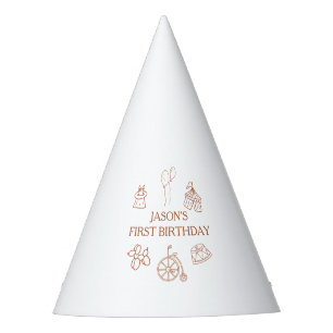 Doodles Circus First Birthday Party Hat