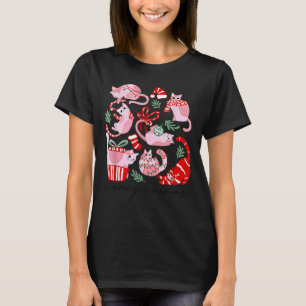 Doodles Merry Catmas Christmas Funny Cat Lover Xma T-Shirt