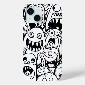 Doodles Monster iPhone 15 Case