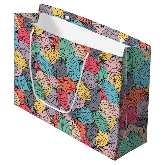 Doodles Of Yarn  Large Gift Bag (Front Angled)