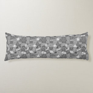 doodles pattern illustration body cushion