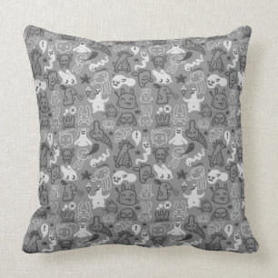 doodles pattern illustration cushion