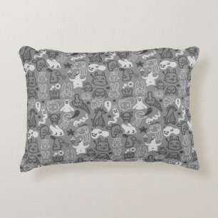 doodles pattern illustration decorative cushion