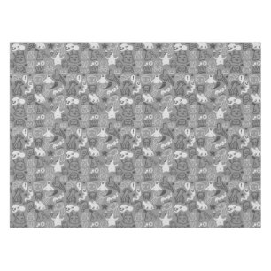 doodles pattern illustration tablecloth