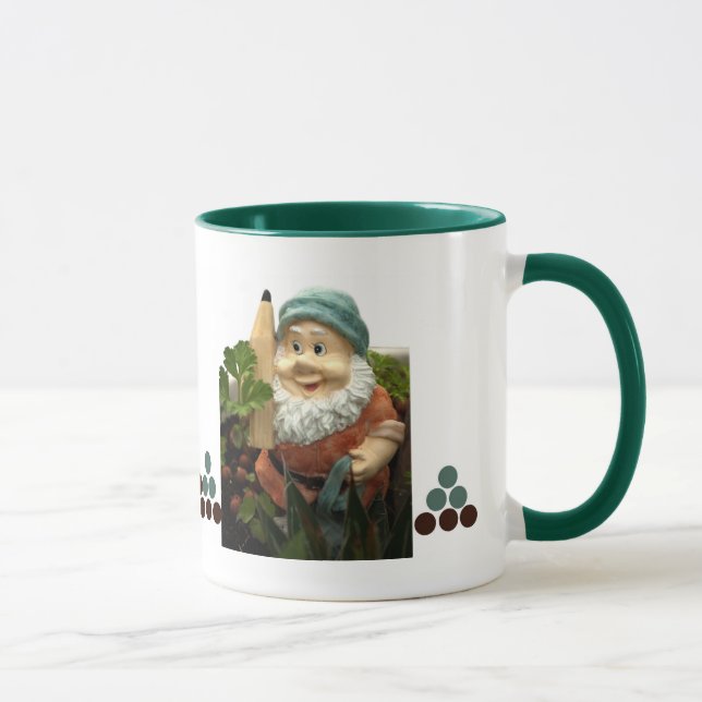 Doodlethumb the garden gnome mug (Right)
