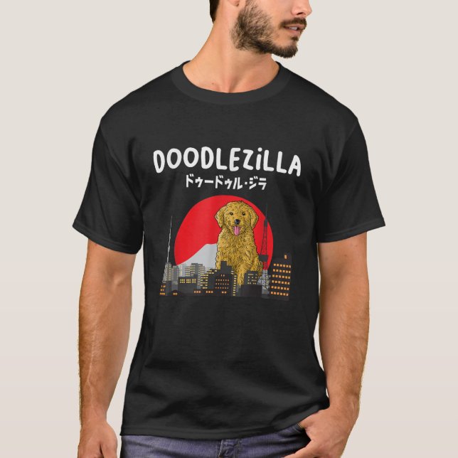 Doodlezilla Funny Dog Goldendoodle Labradoodle Men T-Shirt (Front)
