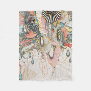 Doodling on the Language of Light Fleece Blanket