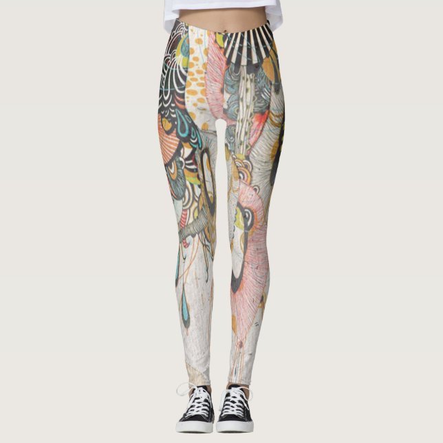 Doodling on the Language of Light Leggings (Front)