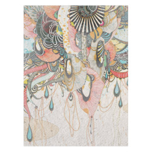 Doodling on the Language of Light Tablecloth