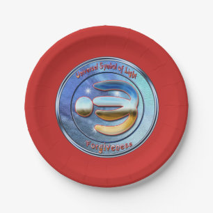 Doodling on the symbol of Forgiveness Paper Plate