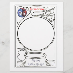 Doodling on the symbol of perseverance custom letterhead