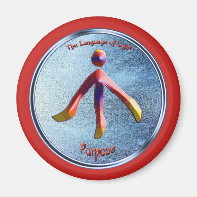 Doodling on the symbol of Purpose Magnet (Front)