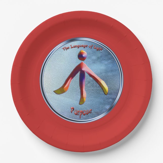 Doodling on the symbol of Purpose Paper Plate (Front)